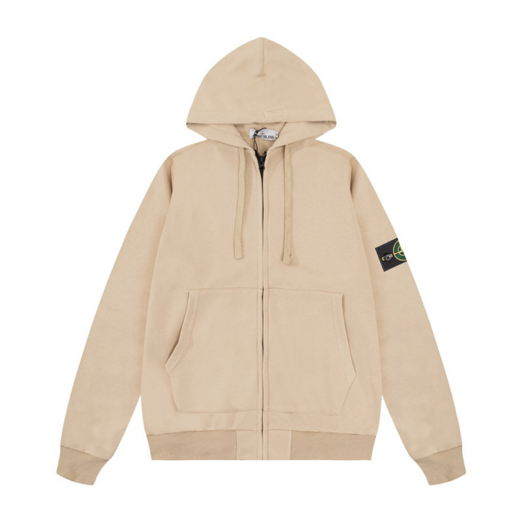 Sweat à Capuche Monogram Zippé