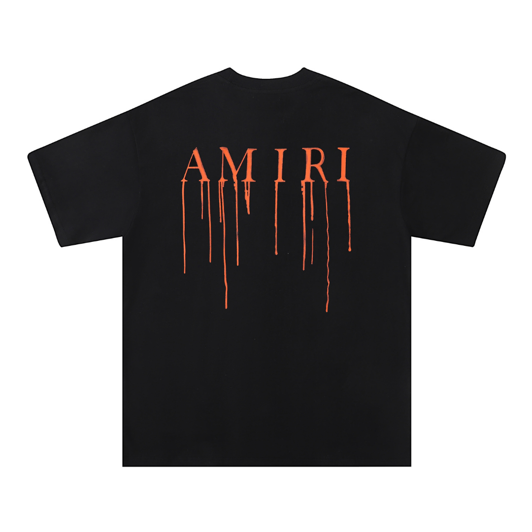 T-Shirt Amr Paint Drip AM Noir