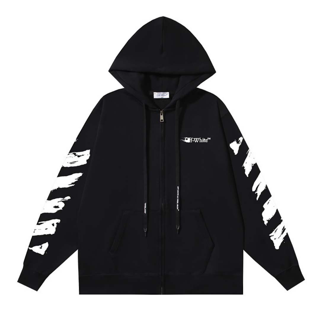 Sweat à Capuche Off-W Monogram Zippé