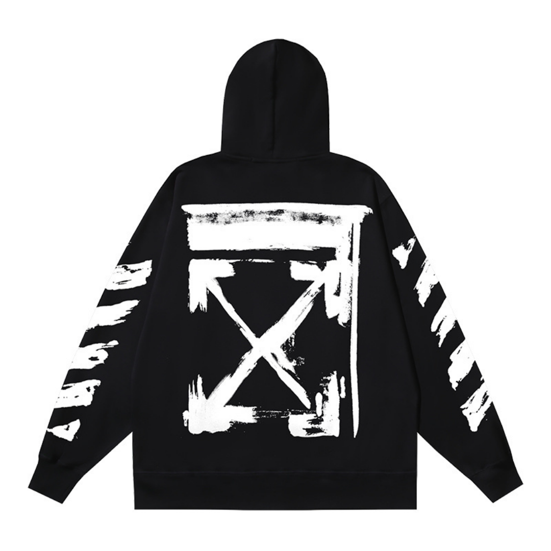 Sweat à Capuche Off-W Monogram Zippé
