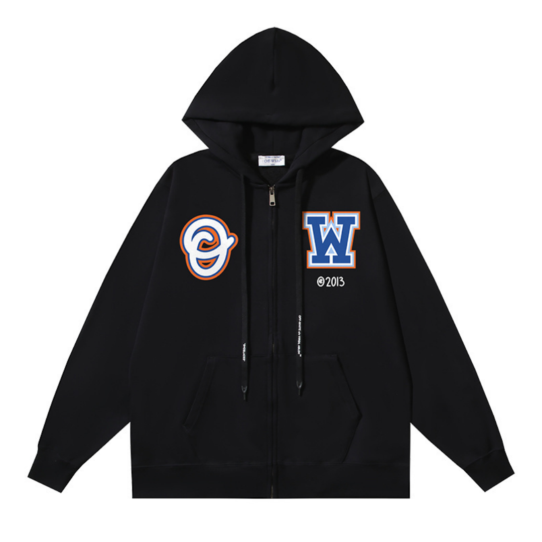 Sweat à Capuche Off-W Monogram Zippé