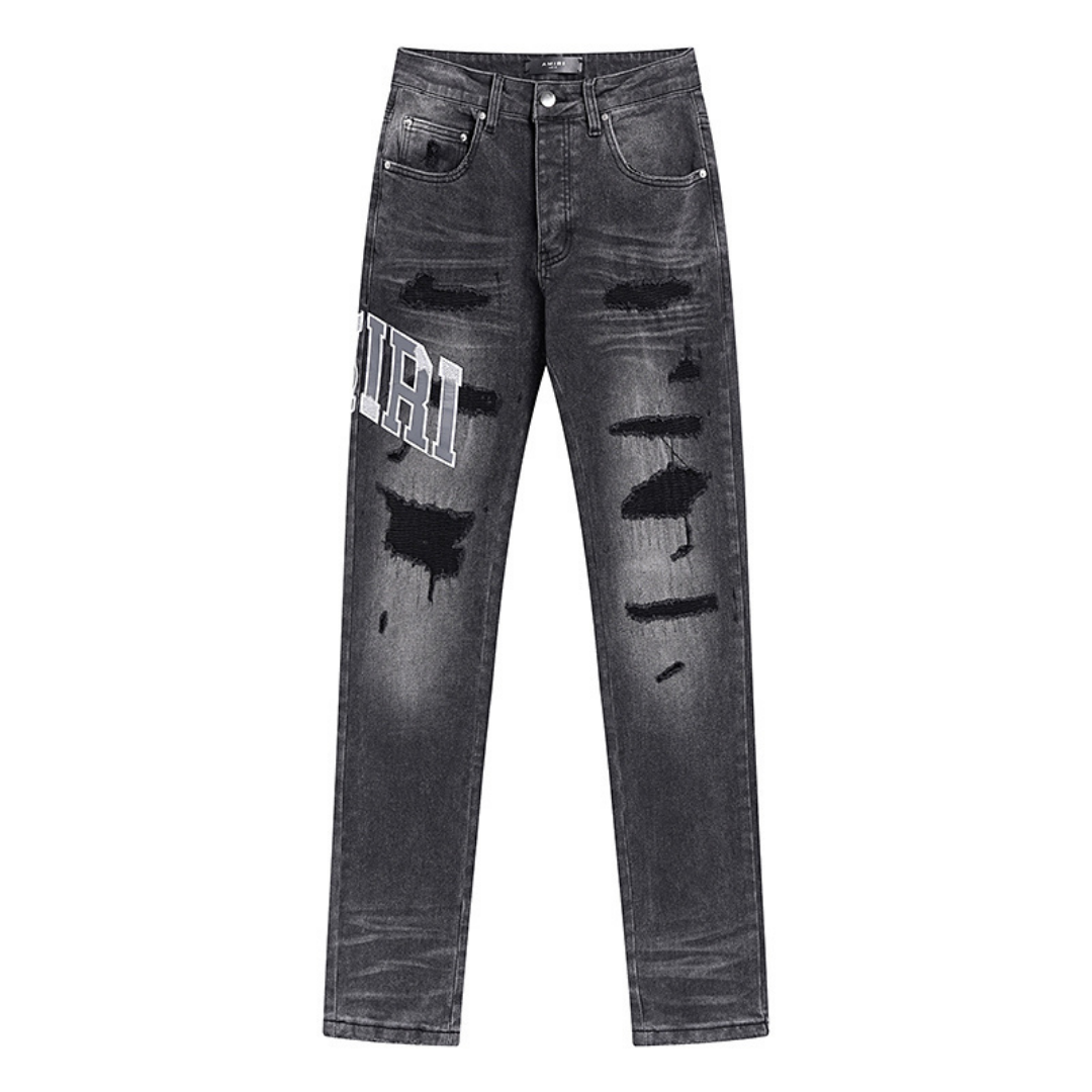 Jean Amr Gris Staggered Logo