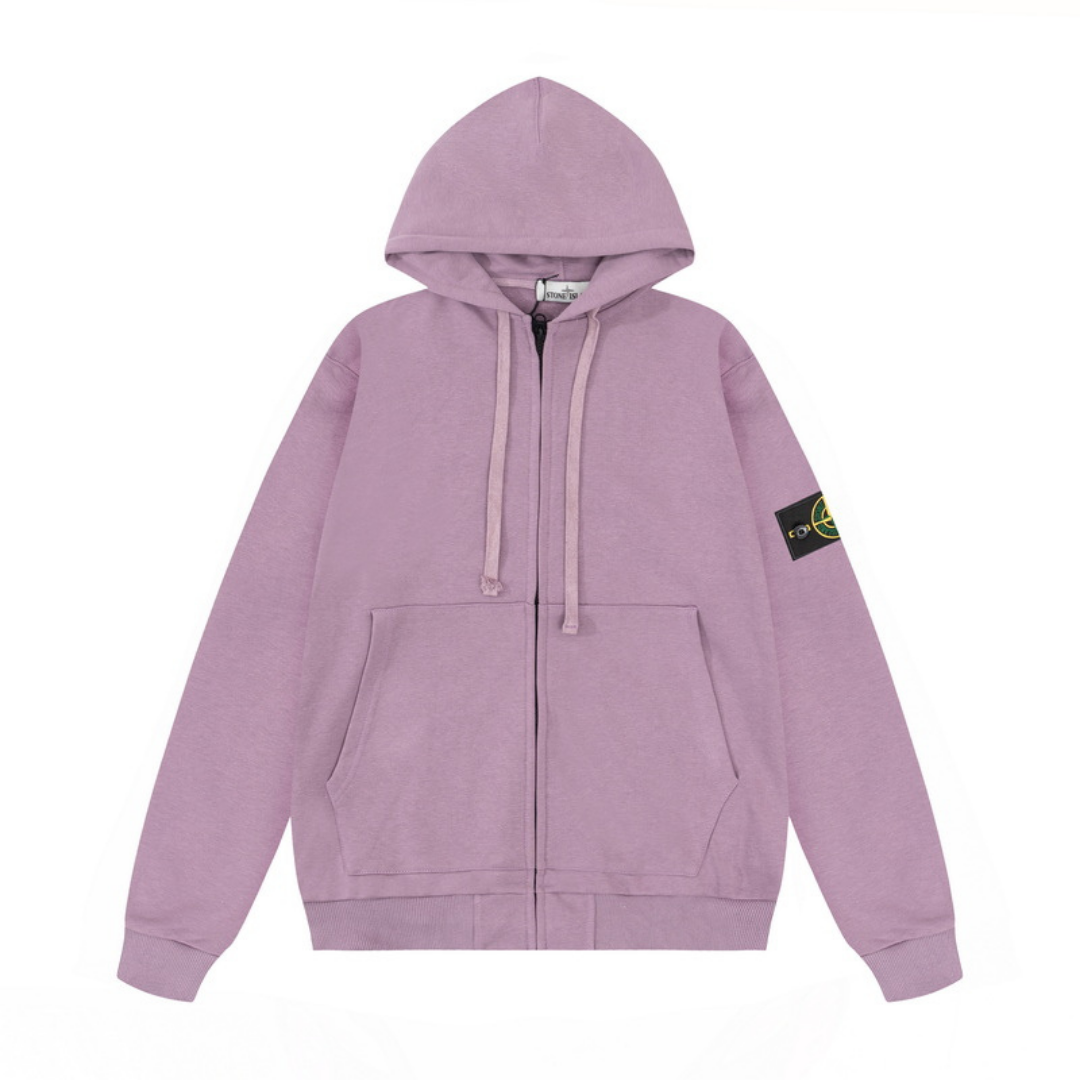 Sweat à Capuche Monogram Zippé