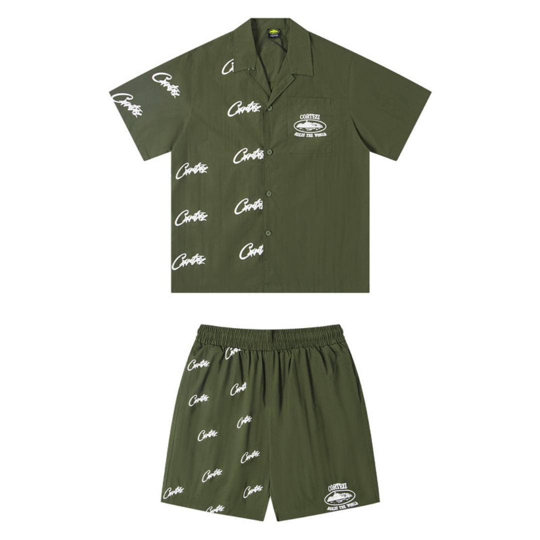 Ensemble Short Alcatraz Army Vert