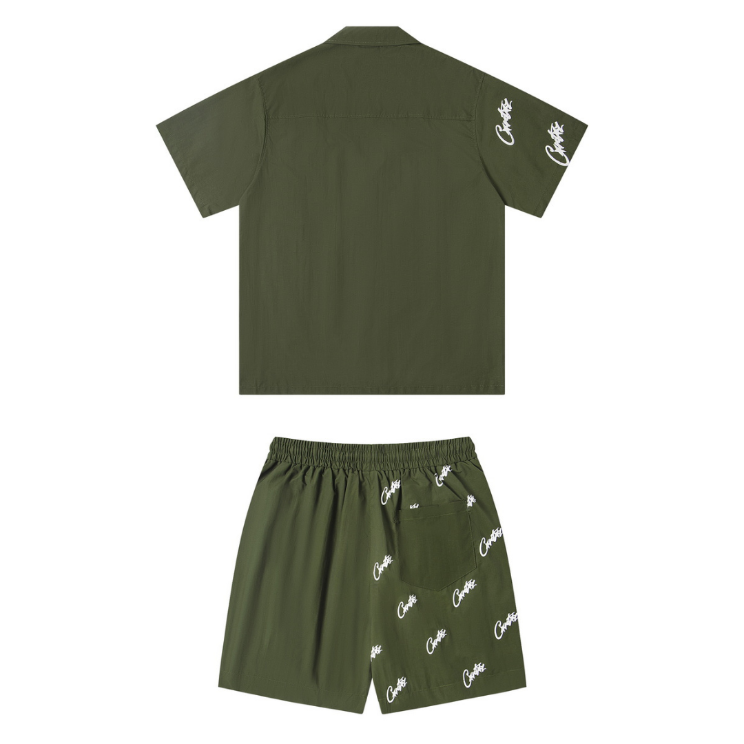 Ensemble Short Alcatraz Army Vert
