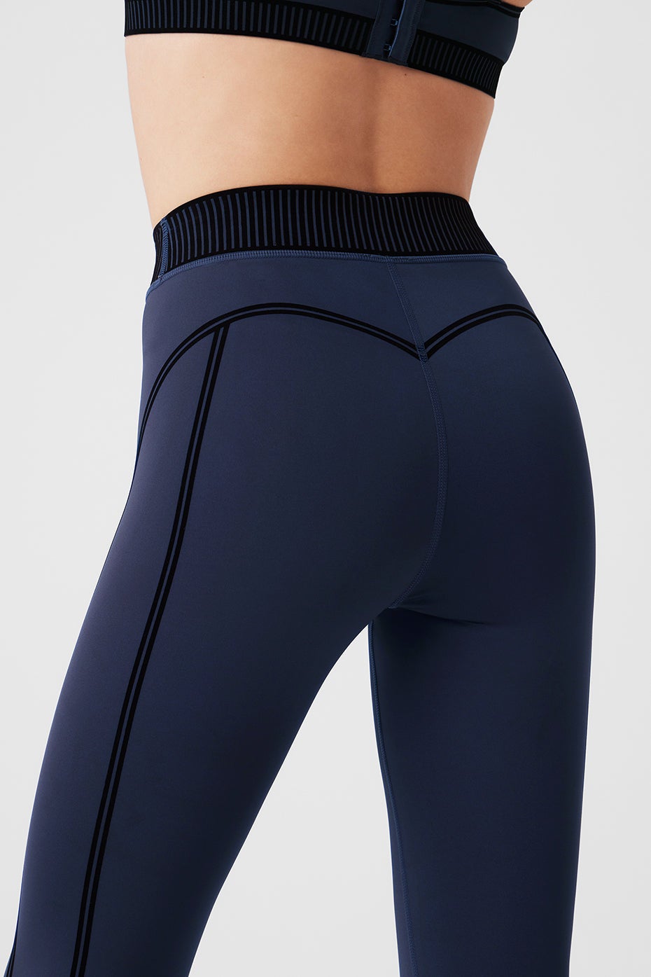 High-Waist Airlift Line Up Navy Legging