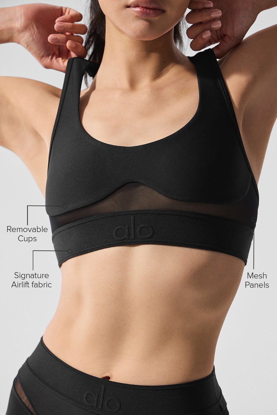 Airlift Rebel Black Bra