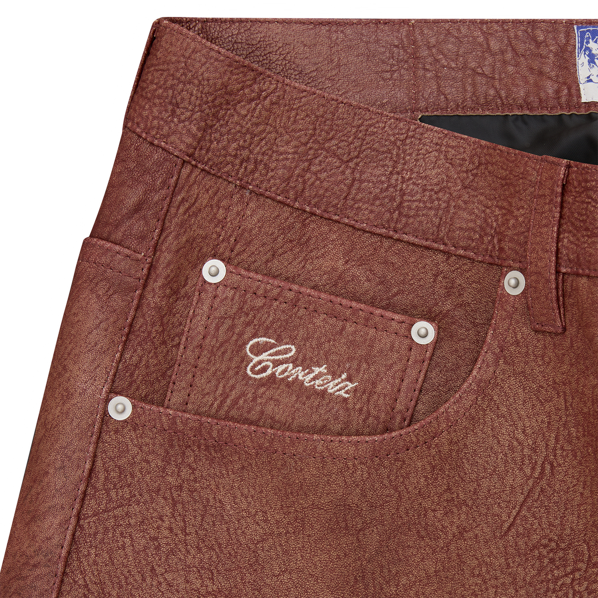 Corteiz Ardwear Leather Short - Rust
