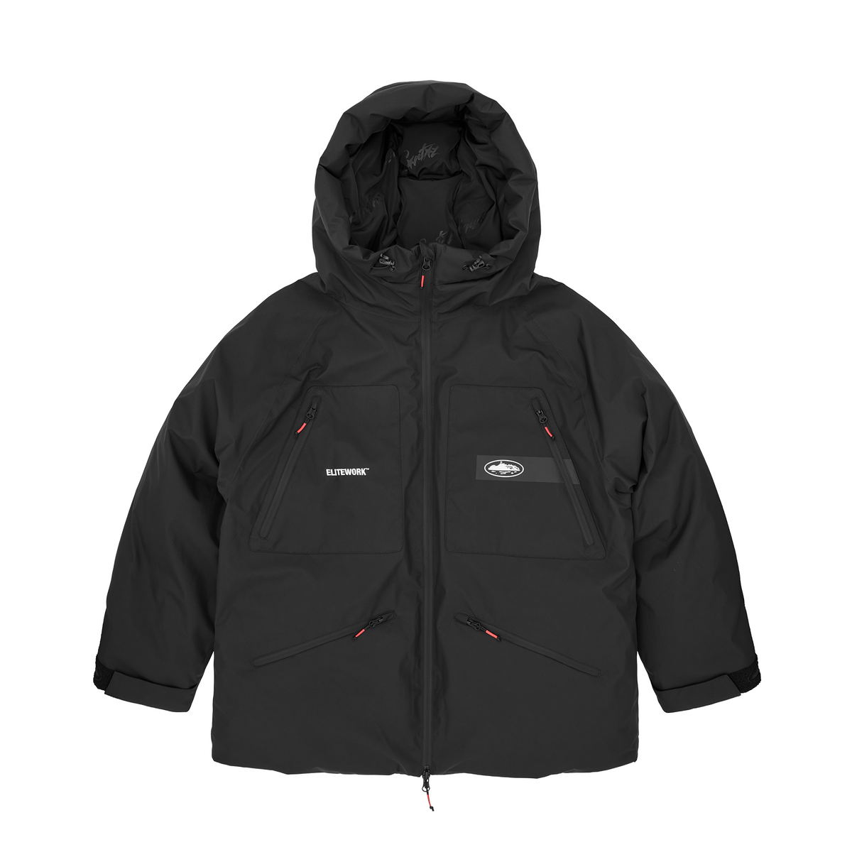 Corteiz Elitework Avalanche Bolo Parka - Black