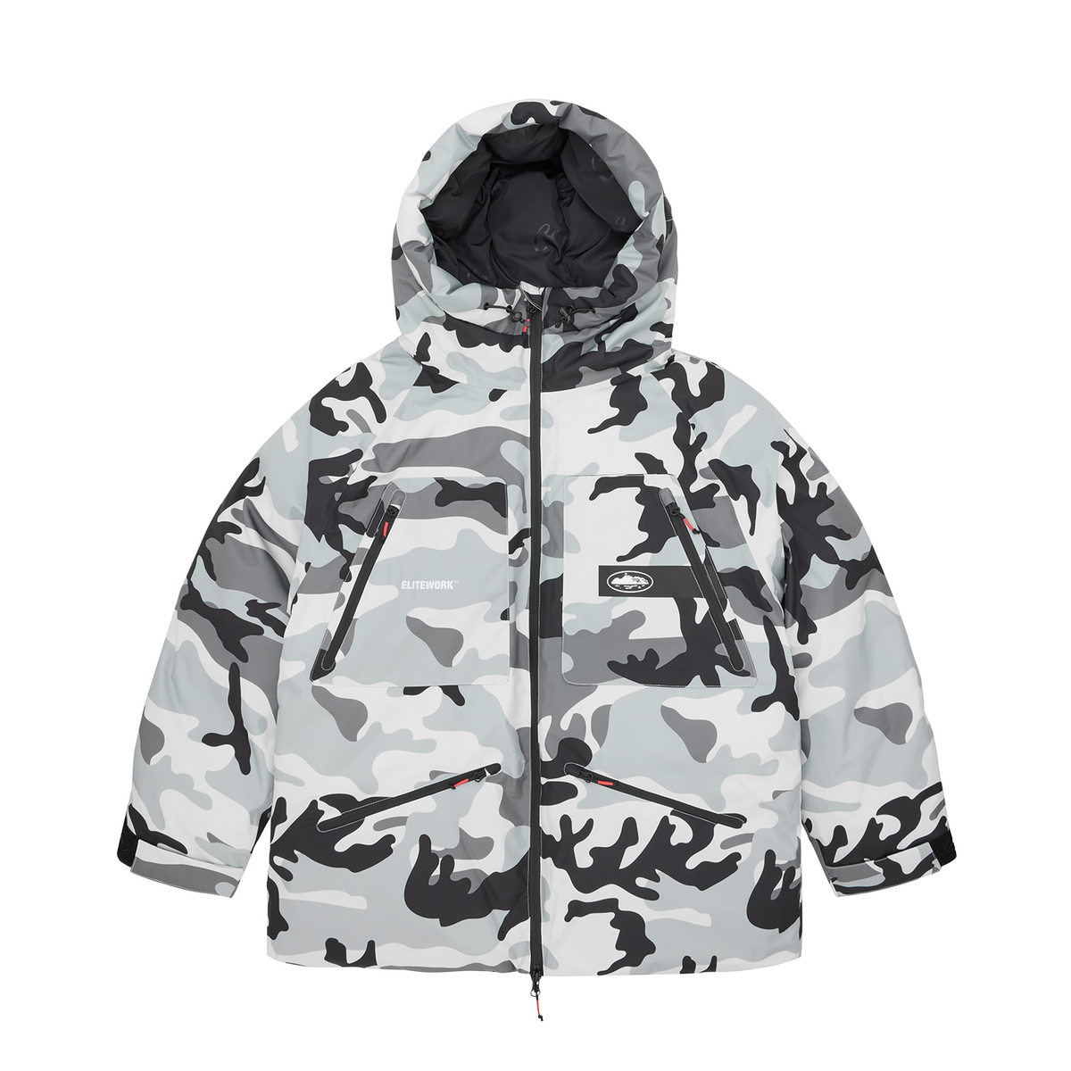 Corteiz Elitework Avalanche Bolo Parka - Arctic Camo