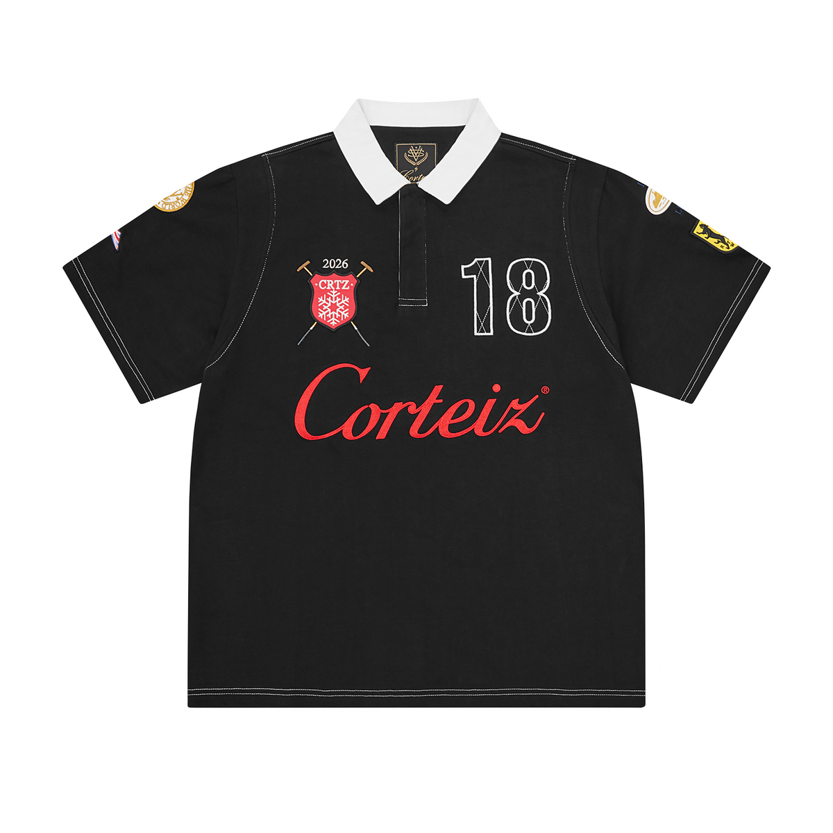 Corteiz Alpine Polo Shirt - Classique Black