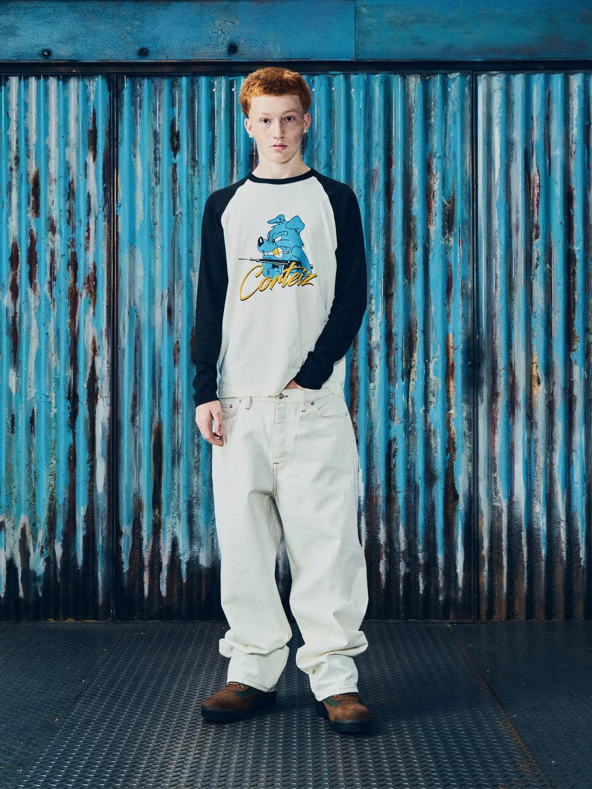 Corteiz K-9ine Raglan L/S - Black