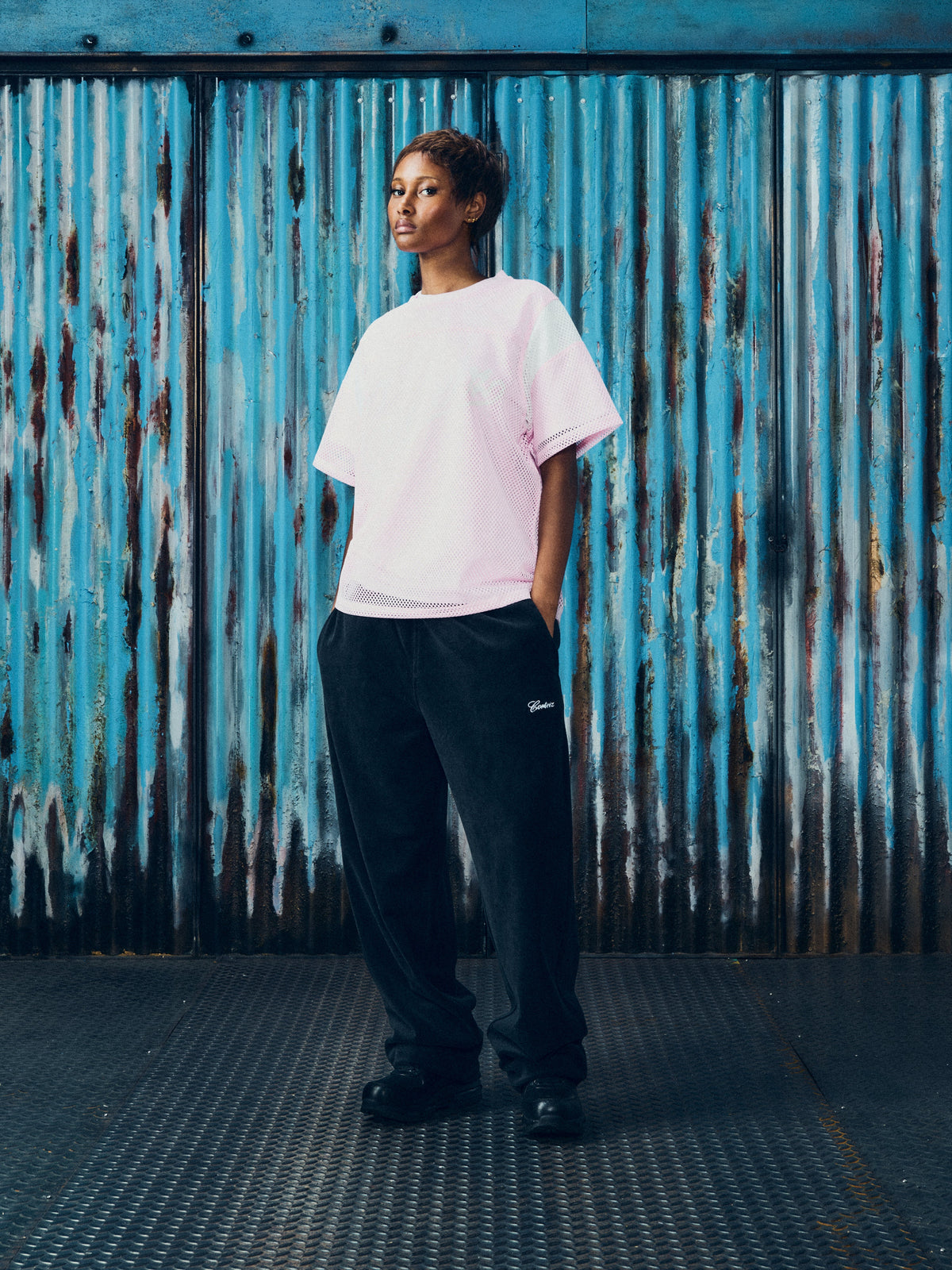 Corteiz Open Mesh Panel Jersey - Pink