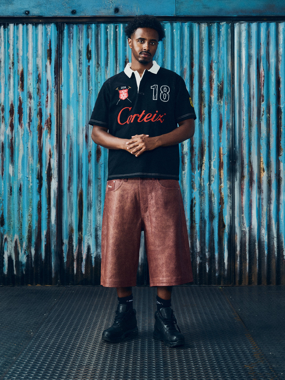 Corteiz Ardwear Leather Short - Rust