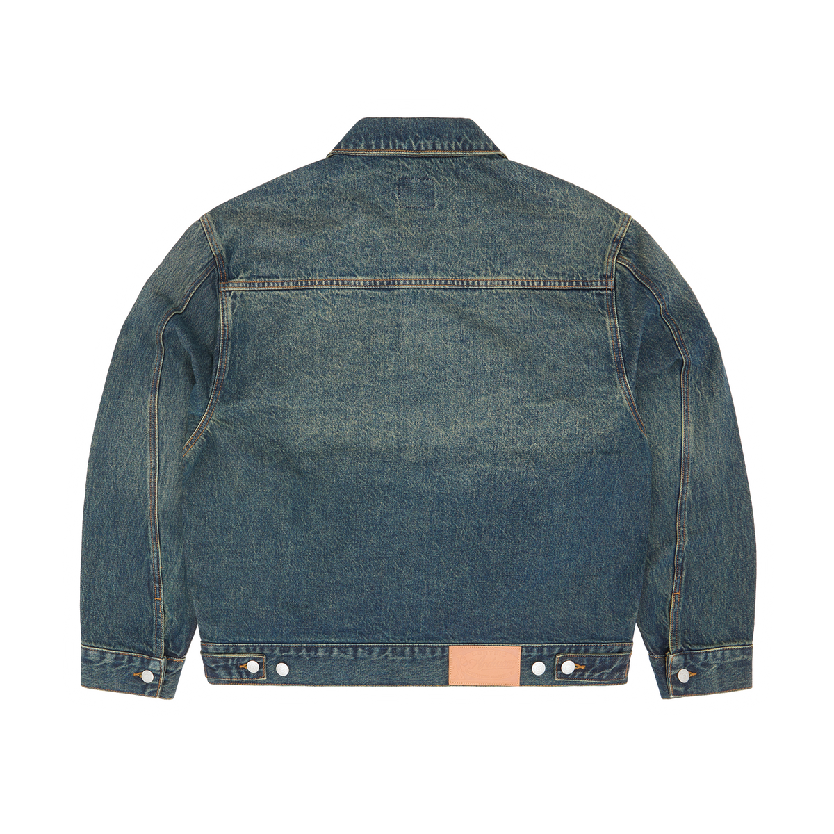 Corteiz Cross-stitch Denim Jacket - Washed Indigo