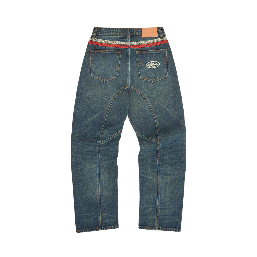 Corteiz Cross-stitch Denim Jeans