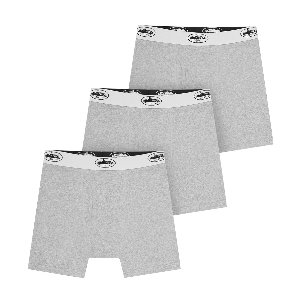 Corteiz Grey Alcatraz Boxers - 3 Pack