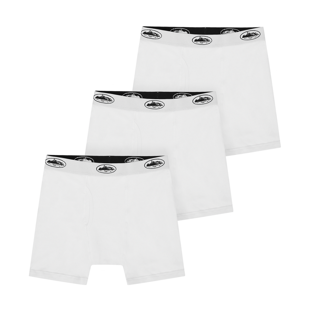 Corteiz White Alcatraz Boxers - 3 Pack