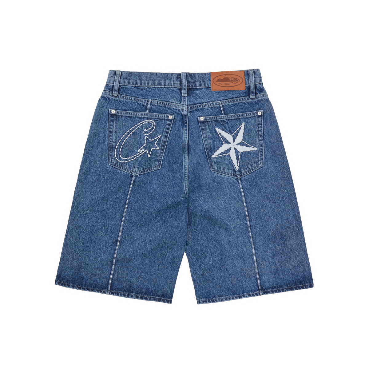 Corteiz C-star Denim Short - Midwash