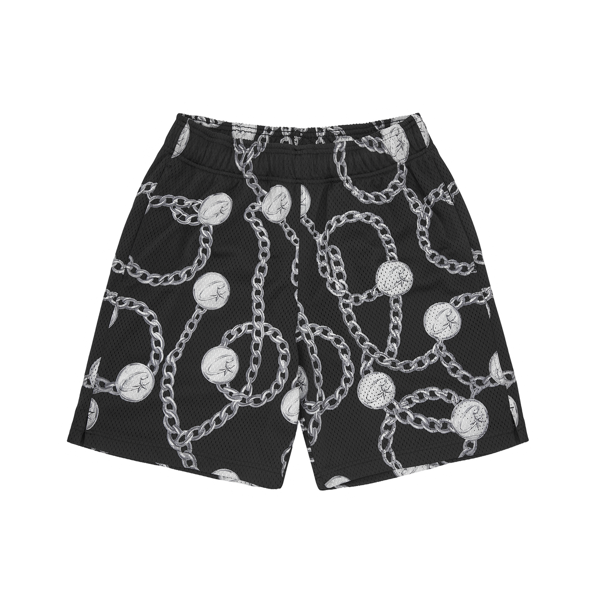 Corteiz Chains Mesh Short - Black