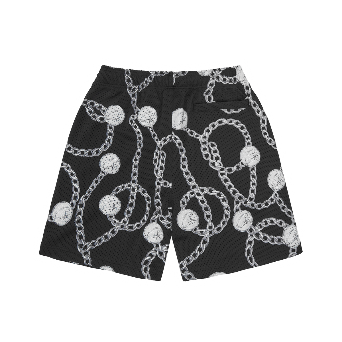 Corteiz Chains Mesh Short - Black