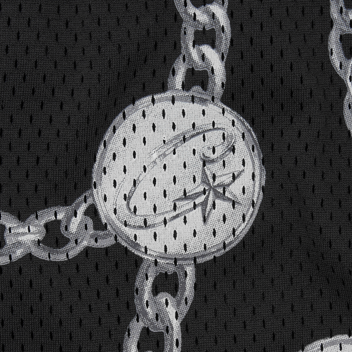 Corteiz Chains Mesh Short - Black