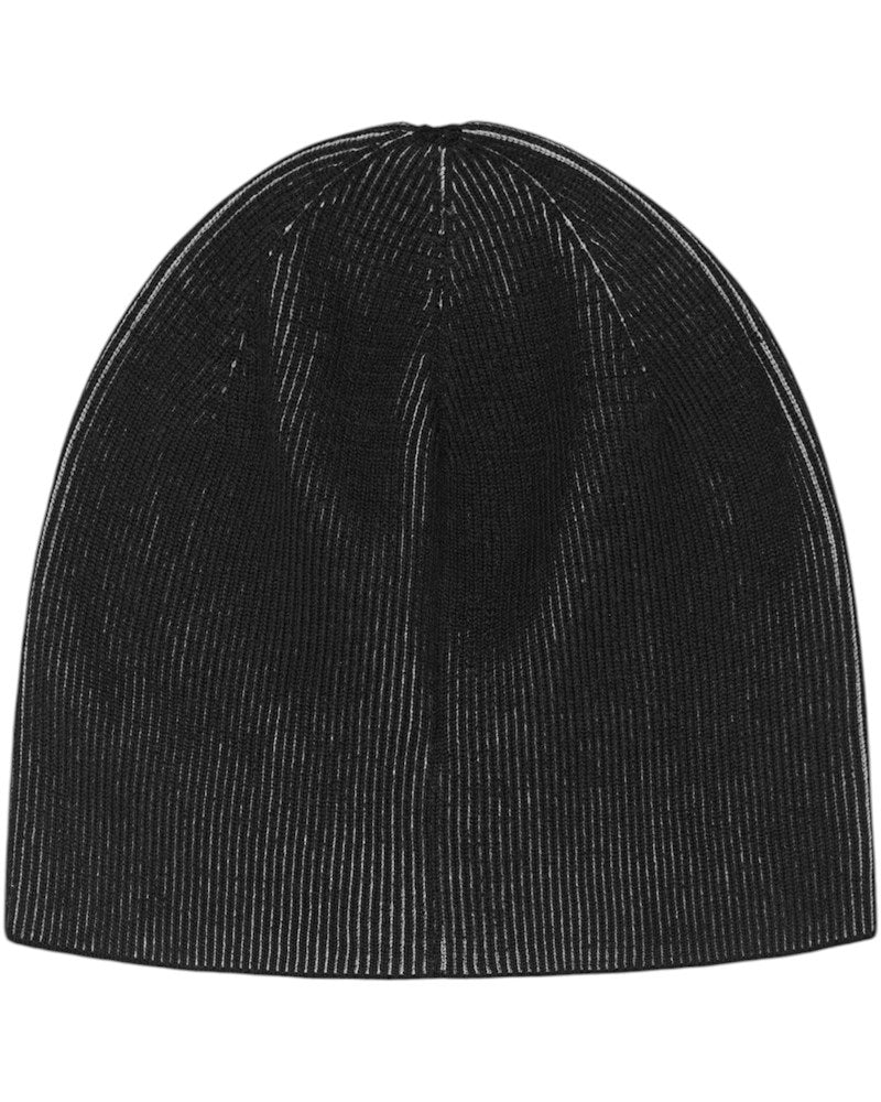 Corteiz 2 Tone Ribbed Knit Beanie - Black