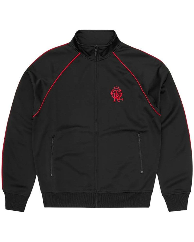 Corteiz 3 Star Crest Track Jacket - Black