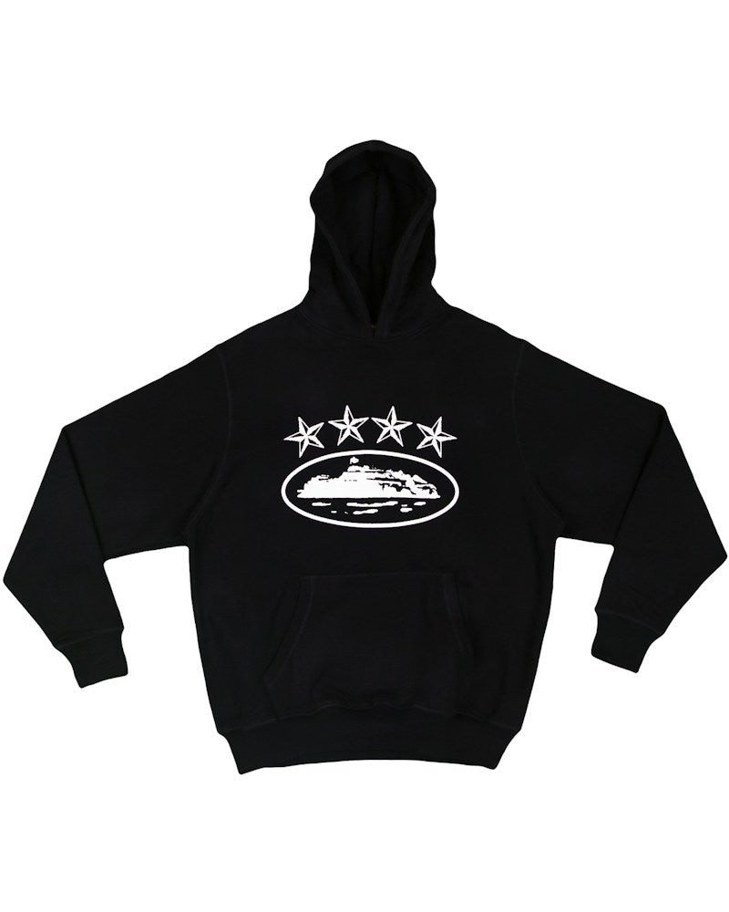 Corteiz 4Starz Alcatraz Hoodie - Black