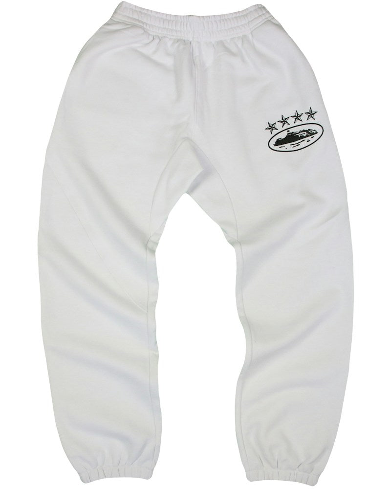 Corteiz 4Starz Alcatraz Sweatpants - White