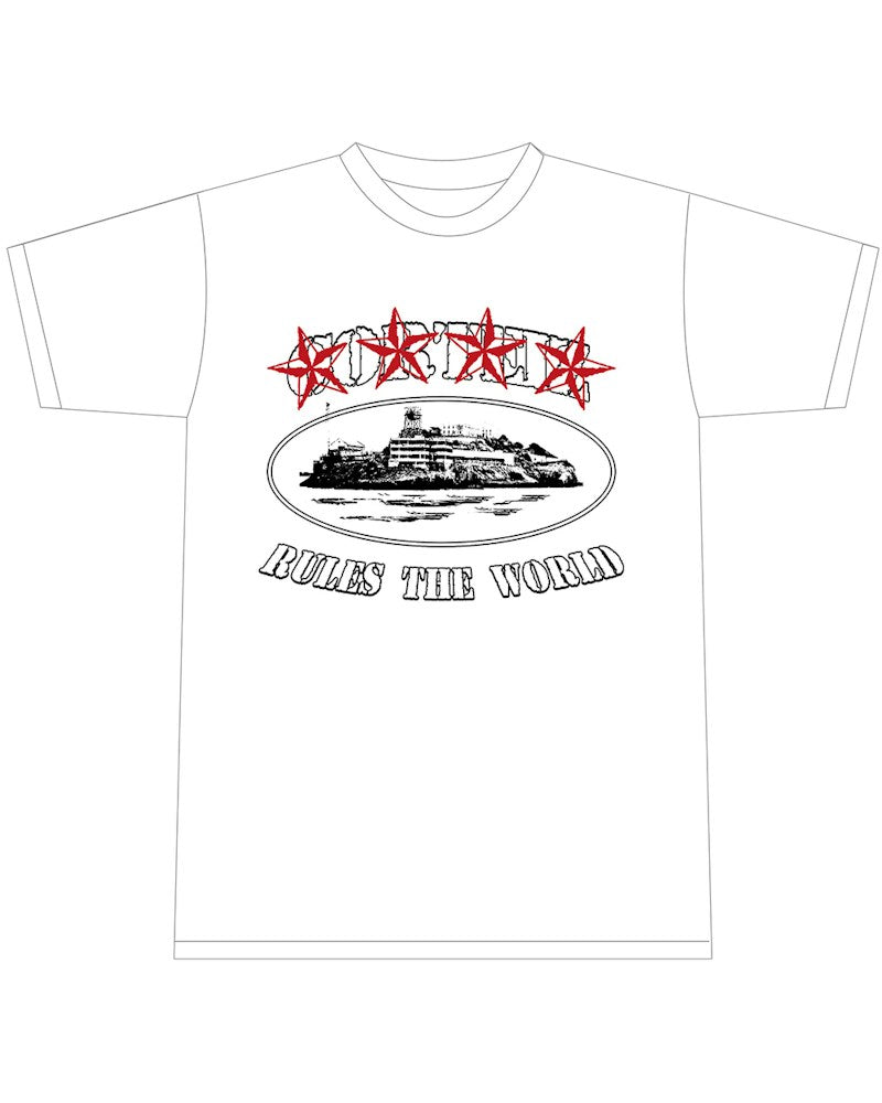 Corteiz 4Starz Alcatraz T-shirt - White