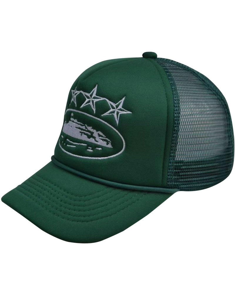 Corteiz 4Starz Alcatraz Trucker Hat - Green