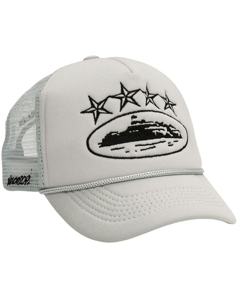 Corteiz 4Starz Alcatraz Trucker Hat - Grey