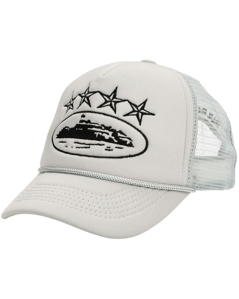 Corteiz 4Starz Alcatraz Trucker Hat - Grey