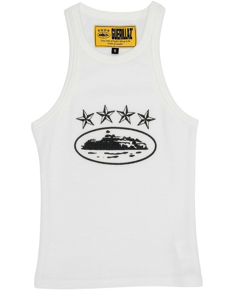 Corteiz 4Starz Alcatraz Womens Tank Top - White