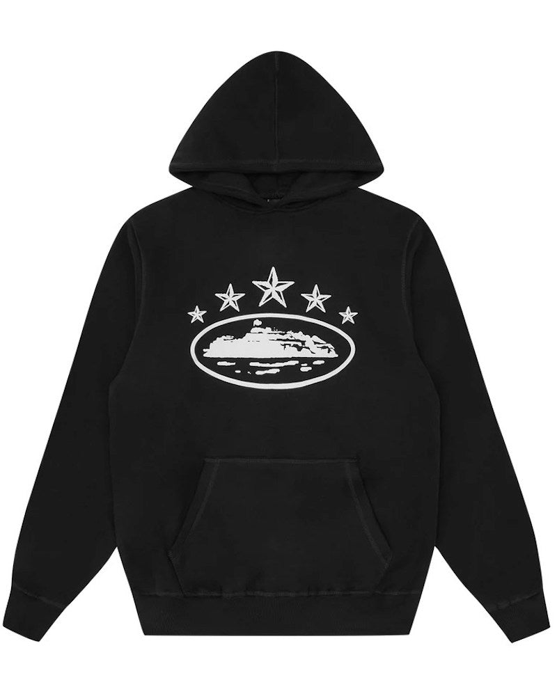 Corteiz 5 Starz Alcatraz Hoodie - Black
