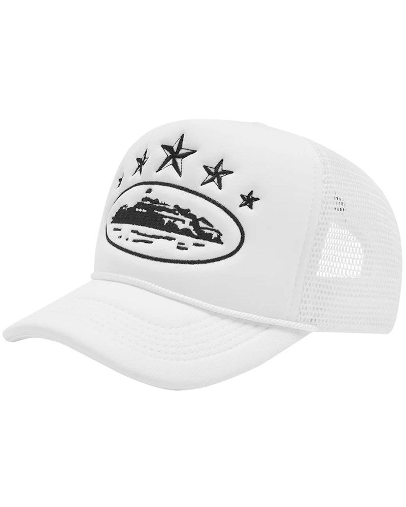 Corteiz 5 Starz Alcatraz Trucker - White