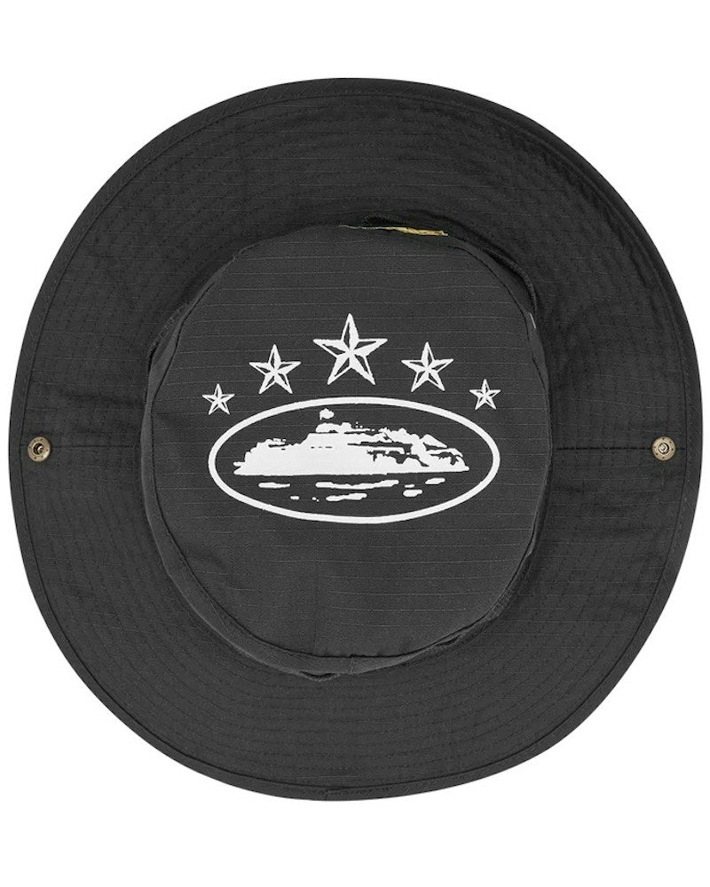 Corteiz 5 Starz Guerillaz Bucket Hat - Black