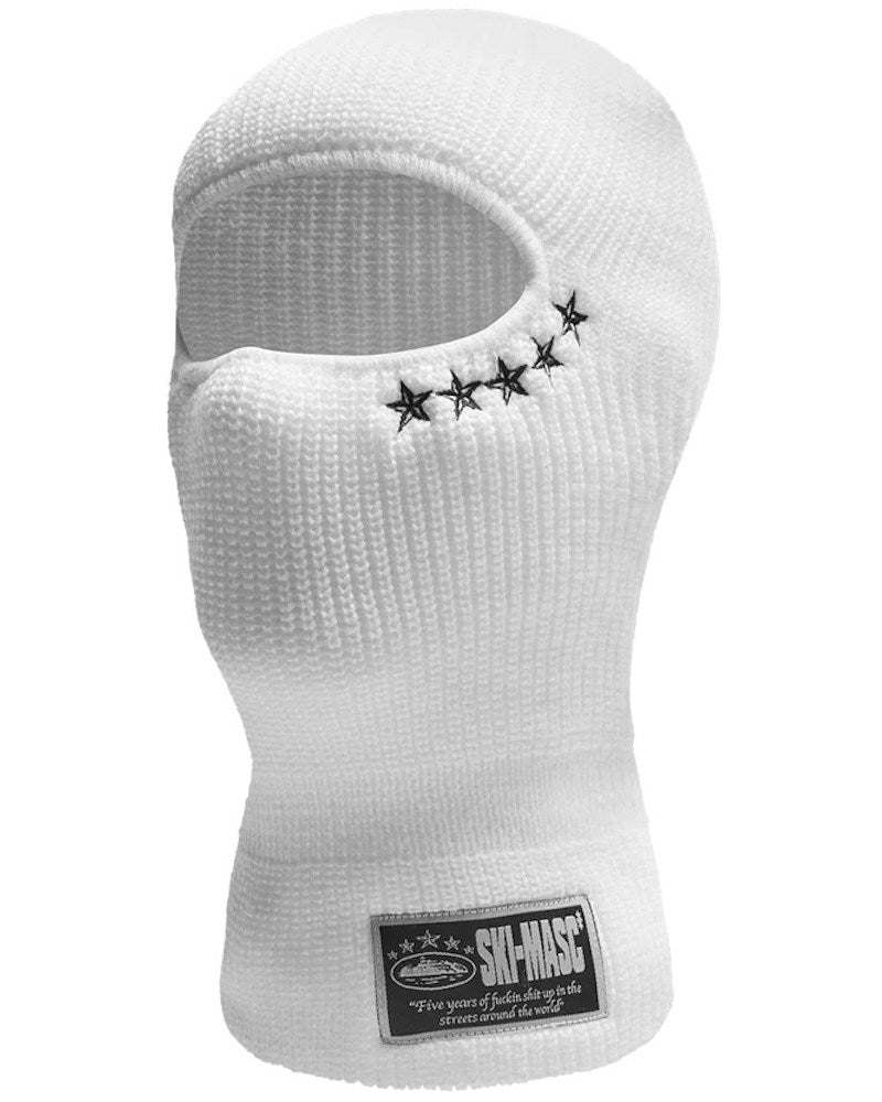 Corteiz 5 Starz Knit Bally - White