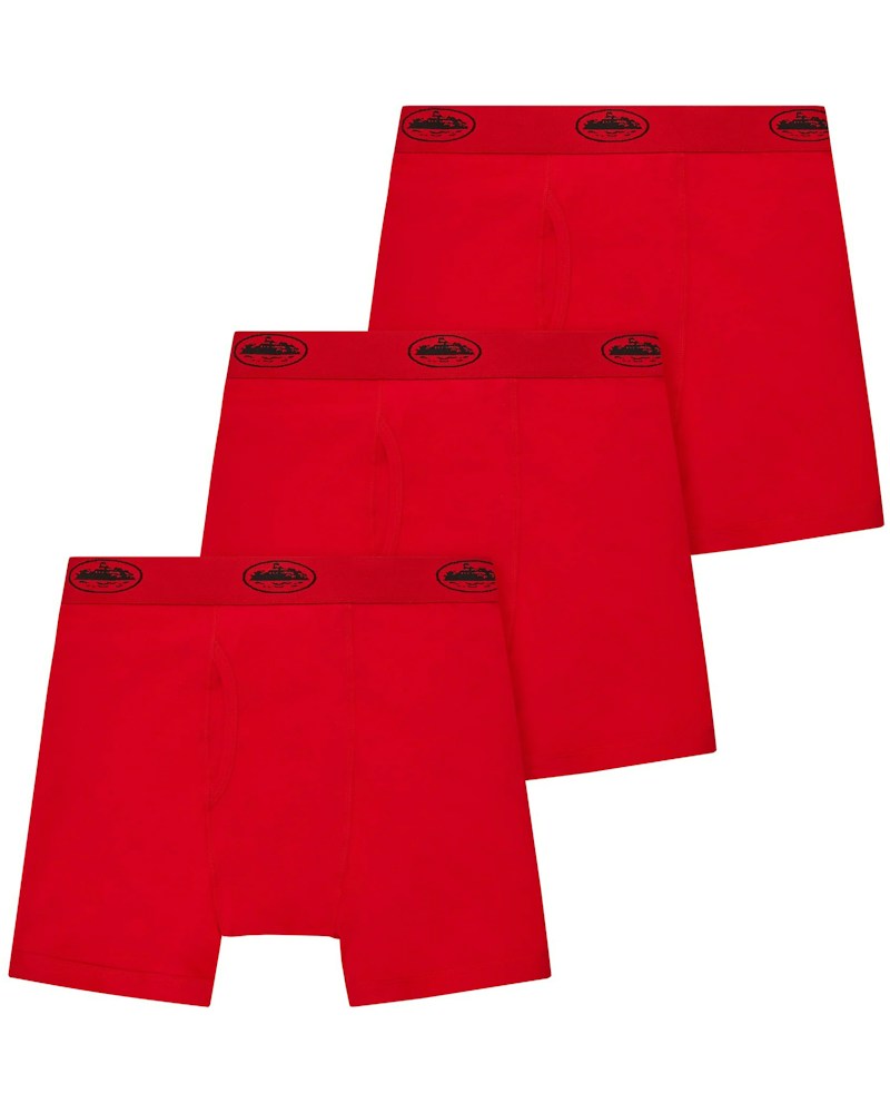Corteiz Alcatraz Boxers (3 Pack) - Red