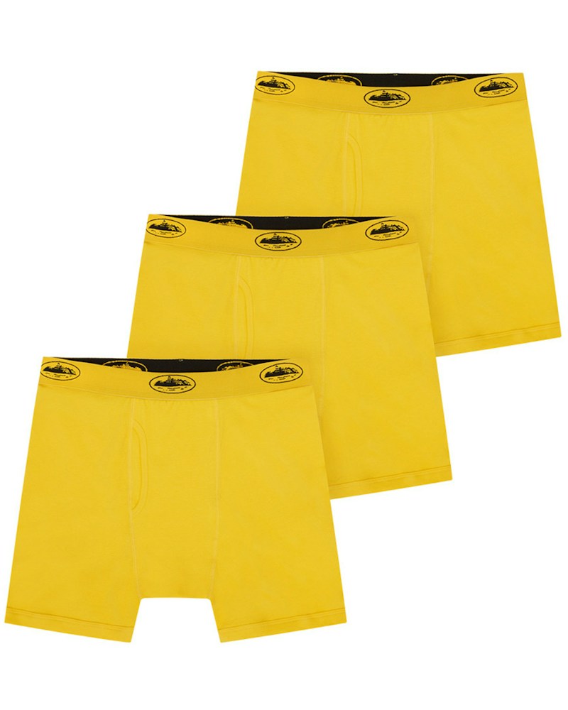 Corteiz Alcatraz Boxers (3 Pack) - Yellow