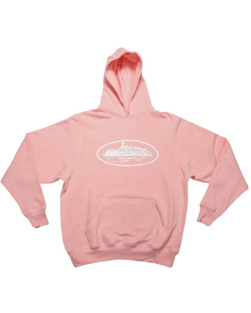 Corteiz Alcatraz Hoodie - Baby Pink