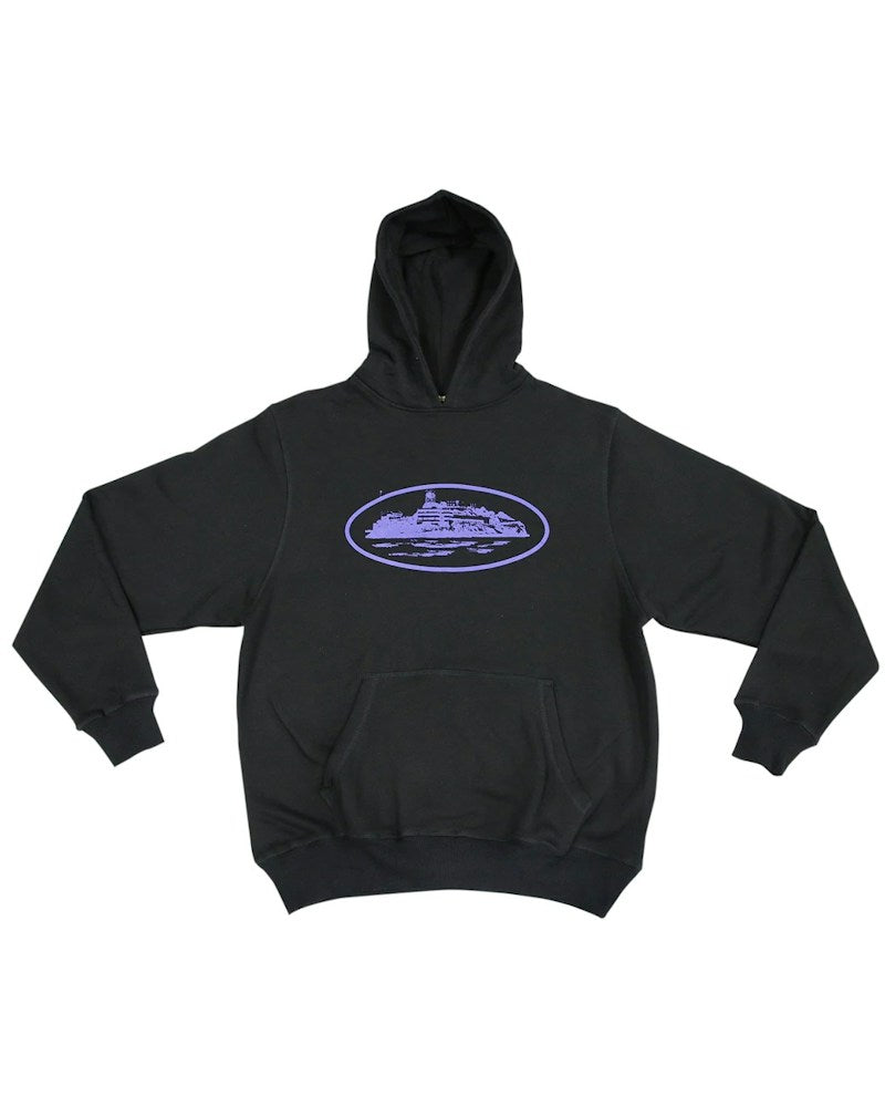 Corteiz Alcatraz Hoodie - Black/Purple