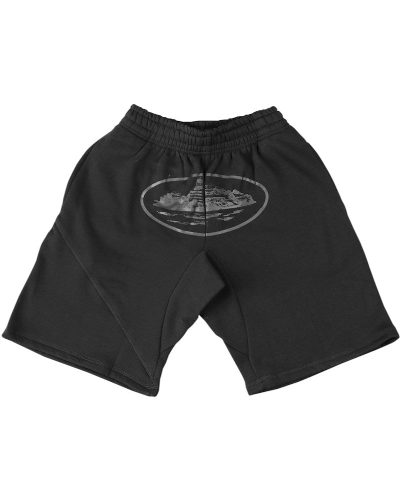 Corteiz Alcatraz Shorts - Triple Black