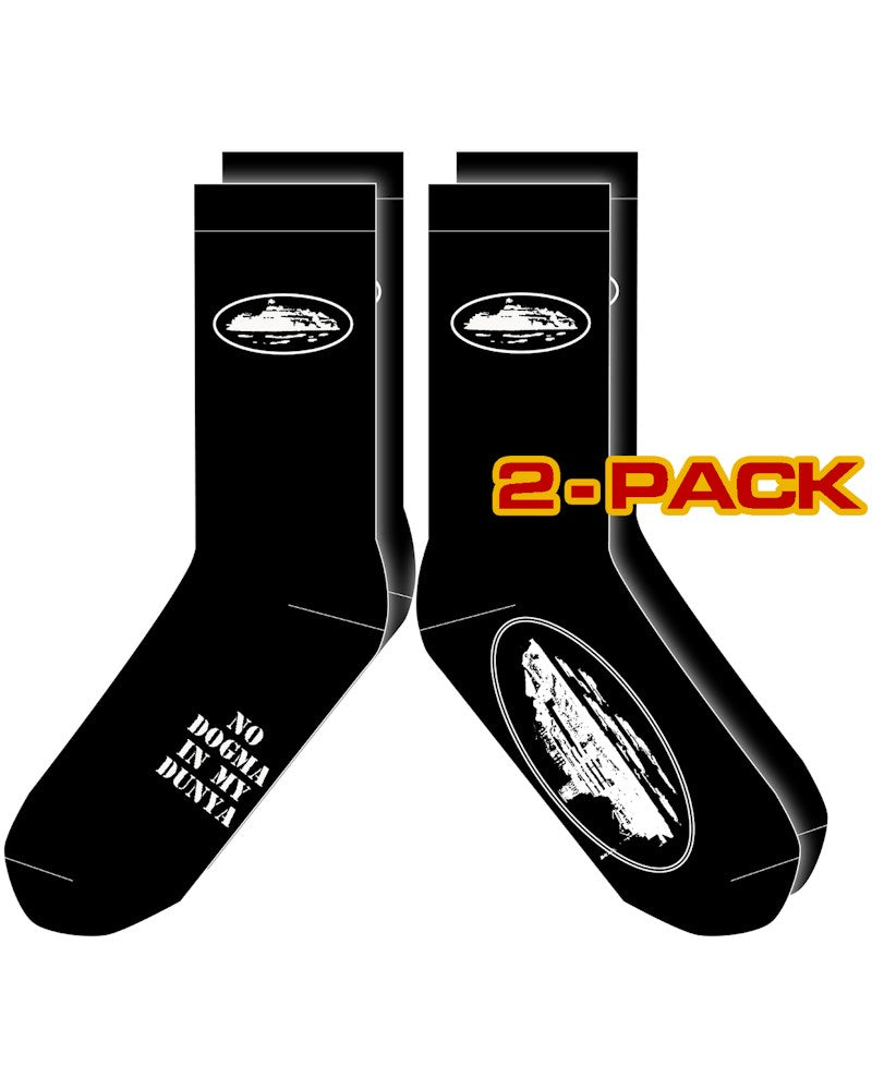 Corteiz Alcatraz Socks - Black