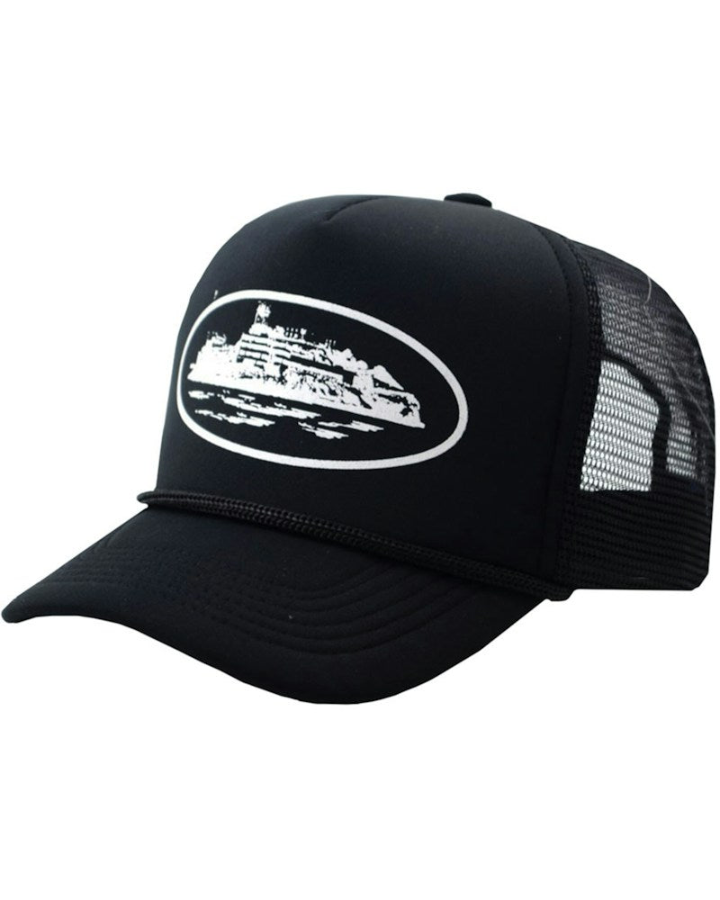 Corteiz Alcatraz Trucker Hat - Black
