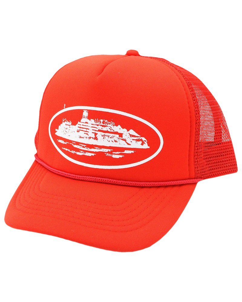 Corteiz Alcatraz Trucker Hat - Red