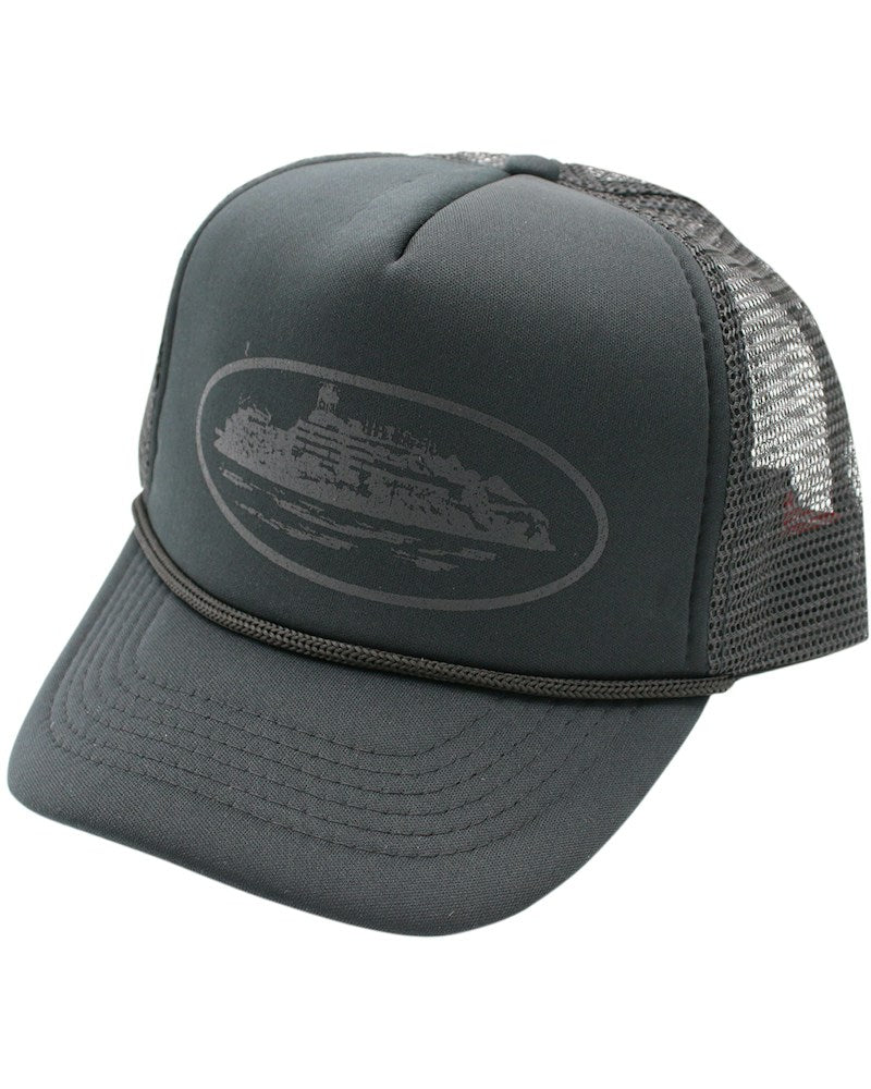 Corteiz Alcatraz Trucker Hat - Triple Black