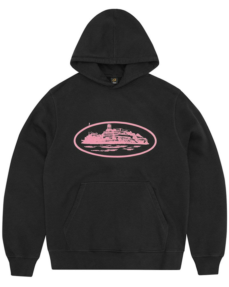 Corteiz Alcatraz V2 Hoodie - Black/Pink