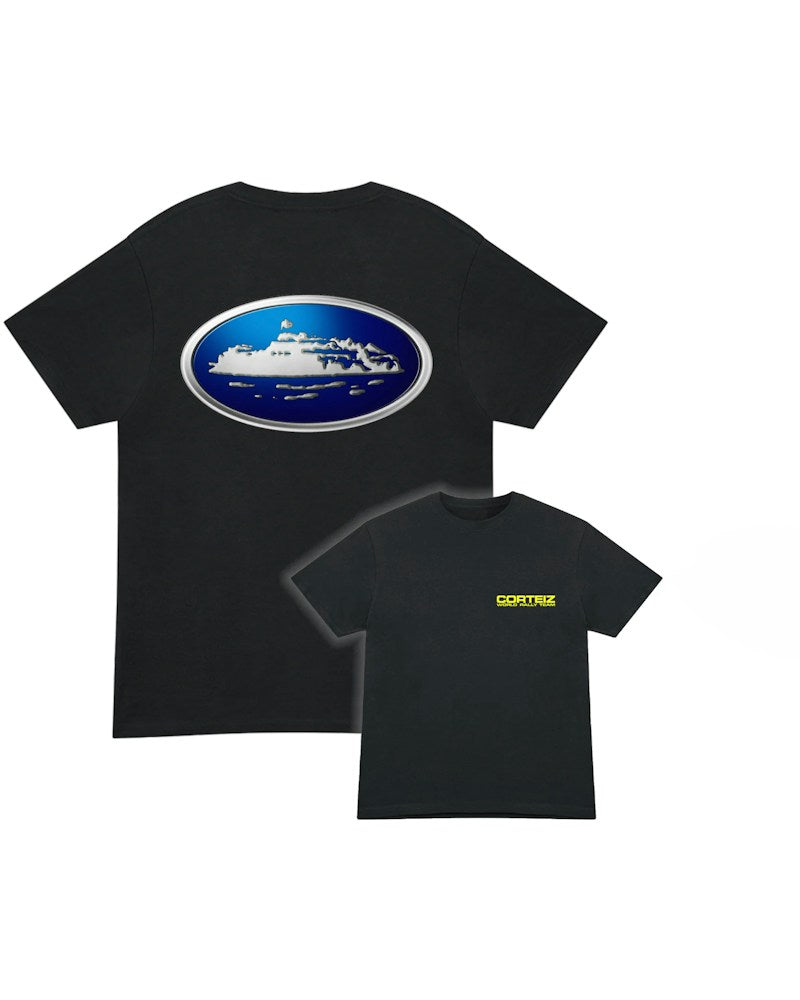 Corteiz Alcatraz World Rally Tee - Black